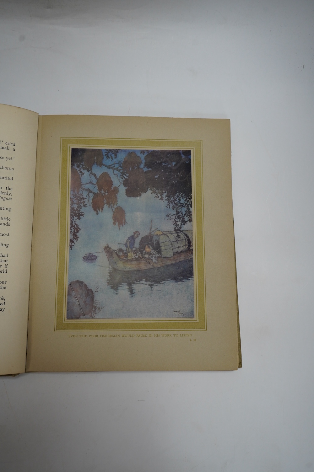 Dulac, Edmund, (illustrator) 6 works - Rubaiyat of Omar Khayyam, with 20 tipped-in colour plates, 4to, original cream cloth gilt, London: Hodder and Stoughton, [1909]; Stories From Arabian Nights, retold by Laurence Hous